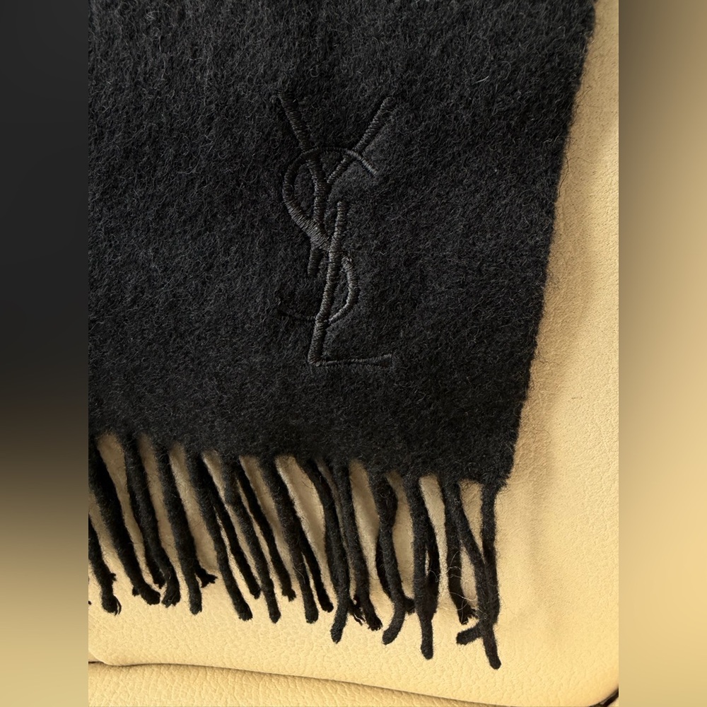 YSL Black Scarf - Picture 3 of 6